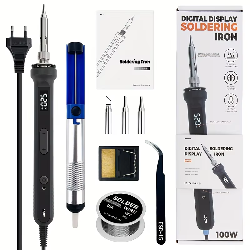 Electronics Repair Manual - 100W Dijital Havya Kiti, Ayarlanabilir Sıcaklıklı