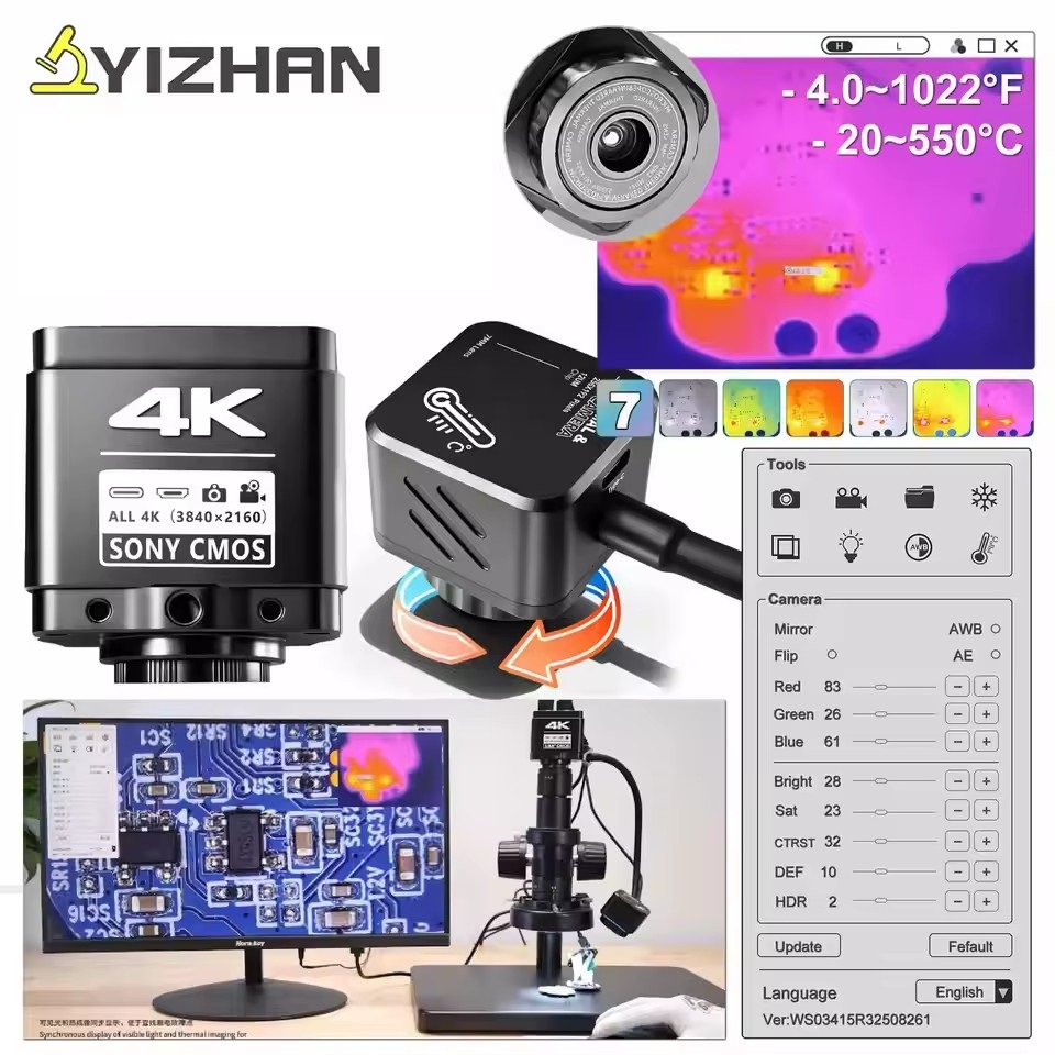 Electronic Repair - YIZHAN Termal Görüntüleme Cihazı 256*192 Piksel