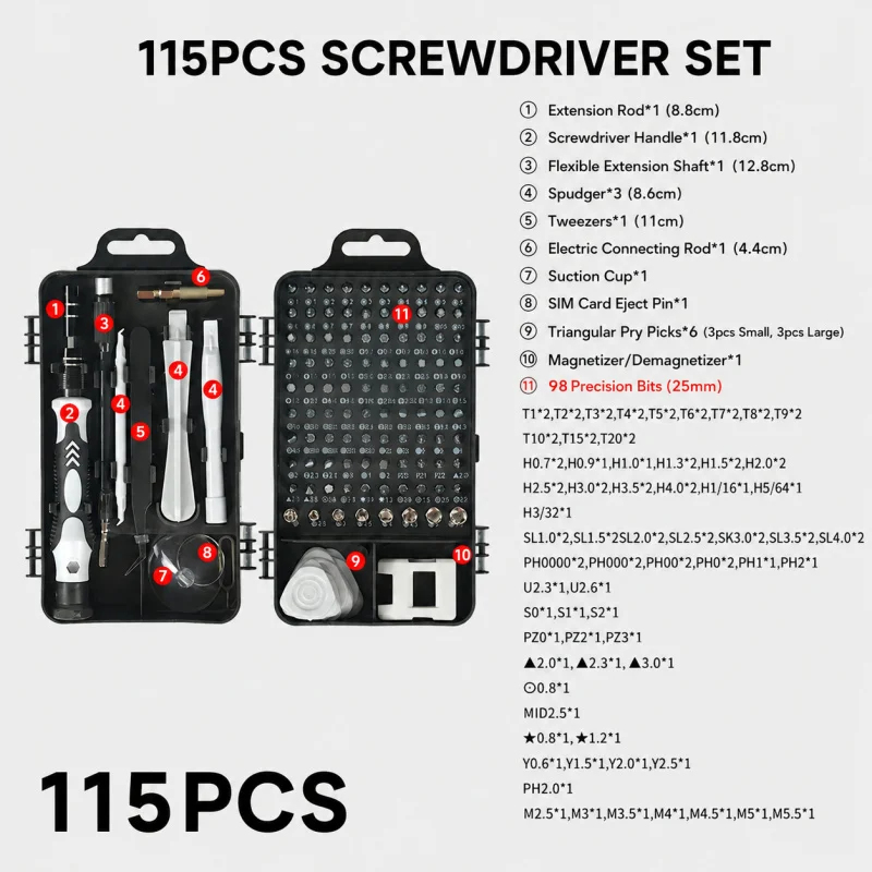 Taşınabilir 115'i 1 Arada Many - Electronics Repair Manual incelemesi ve fiyatı